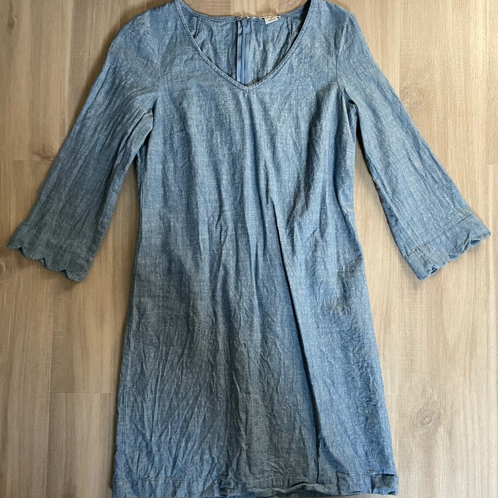 Chambray J Crew dress perfect for Easter!  Size 0.